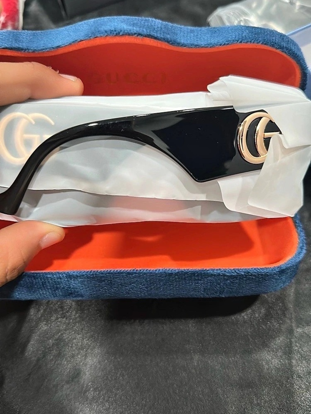 Gucci Oversized Rectangular Sunglasses with Interlocking G GG1324S Oversized